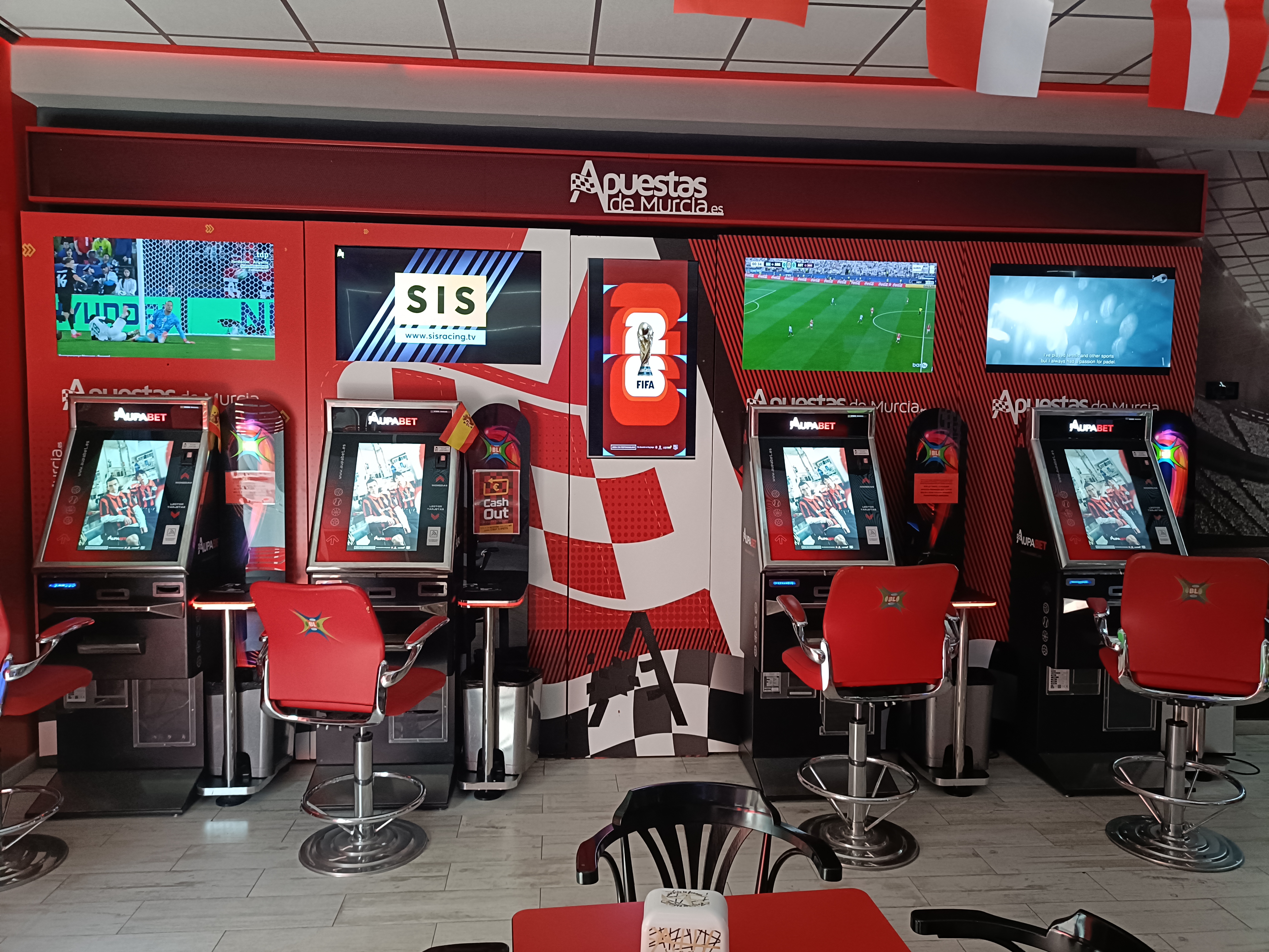 Zona de apuestas deportivas en Las Molinetas